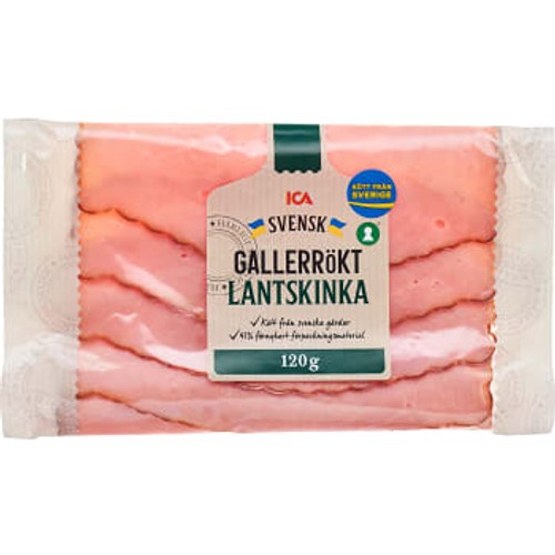 Lantskinka Gallerrökt 120g ICA