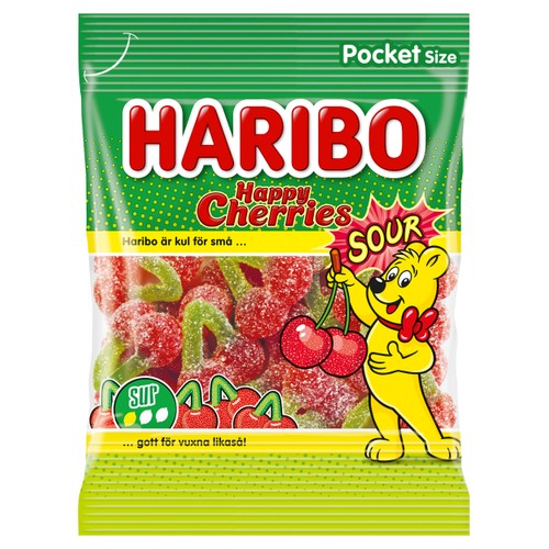 Godis Happy Cherries Sour 75g Haribo