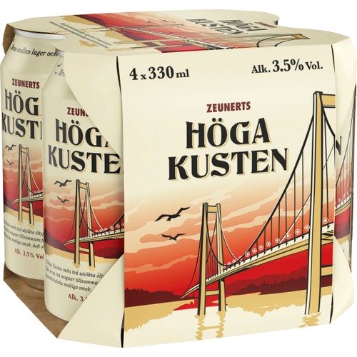 Öl Höga Kusten 3.5% 4-pack 33cl Zeunerts