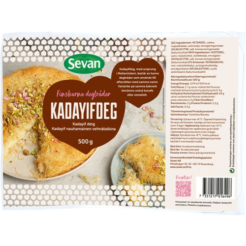 Kadayifdeg Färsk 500g Sevan