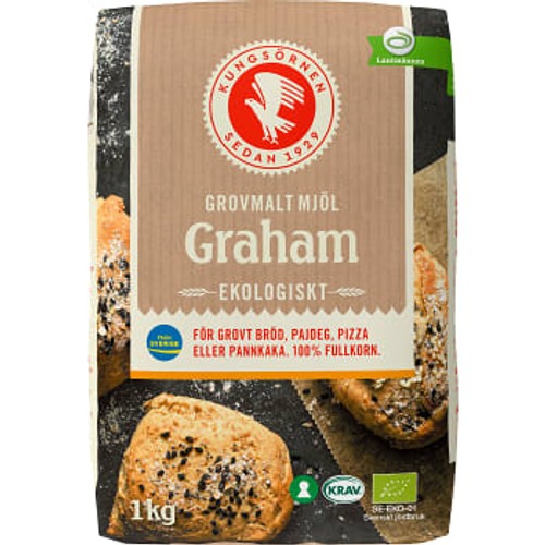 Grahamsmjöl Ekologisk 1kg Kungsörnen