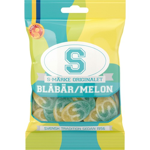 Godis S-Märke Blåbär melon 80g Candypeople