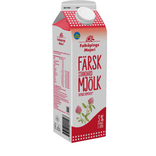 Standardmjölk 3% 1l Falköpings Mejeri