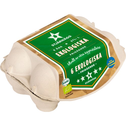 Ägg 6-p KRAV Stjärnägg