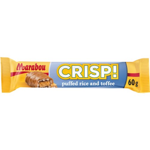 Mjölkchoklad Crisp puffed rice & toffee 60g Marabou