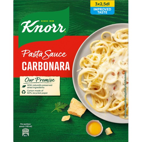 Pastasås Carbonara 3-p 69g Knorr