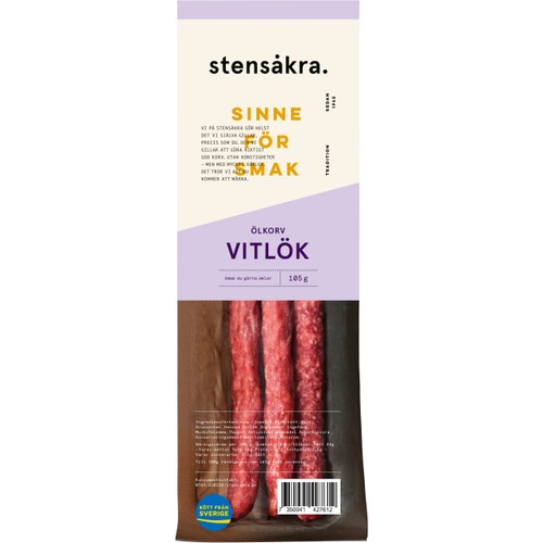 Stensåkra Ölkorv Vitlök 105g Stensåkra