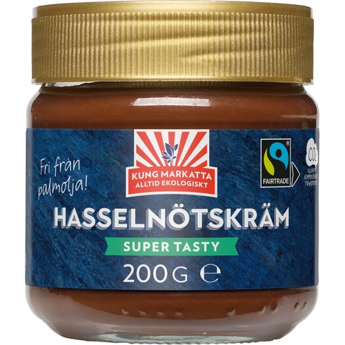 Hasselnötscreme Ekologisk 200g Kung Markatta