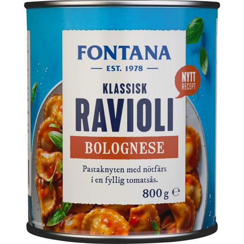 Ravioli i Bolognaisesås 800g Fontana