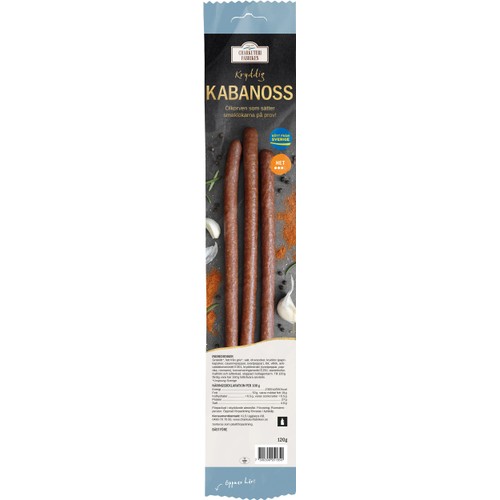 Ölkorv Kabanoss 3-p 120g Charkuterifabriken