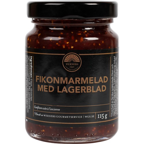 Fikonmarmelad Med Lagerblad 115g Werners Gourmetservice
