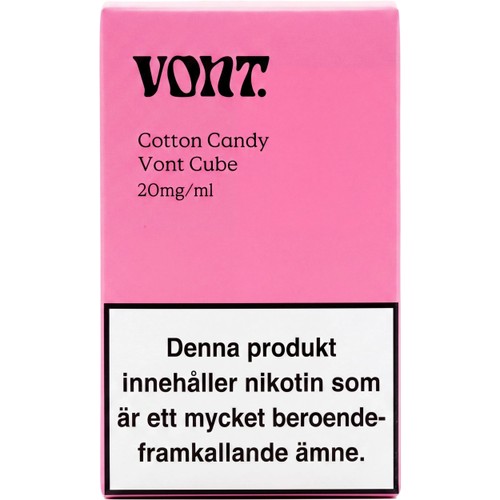E-cigarett Engångs Cotton Candy 20 mg/ml 2ml Vont Cube