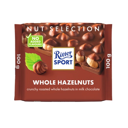 Chokladkaka Hasselnöt 100g Ritter