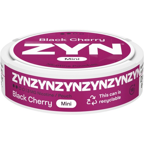 Black Cherry Mini S2 8 Gram Zyn