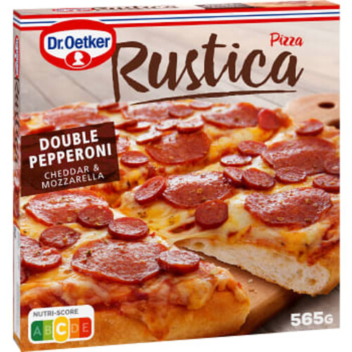 Pizza Rustica double pepperoni 565g Dr. Oetker
