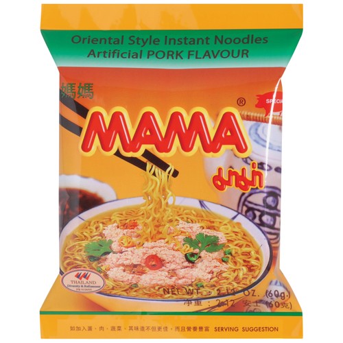 Snabbnudlar Fläsksmak 60g MAMA