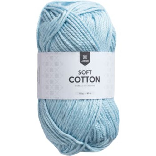 Garn Soft Cotton Ljusblå 50g Järbo