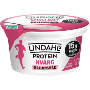 Kvarg Hallonsmak 0,2% 150g Lindahls