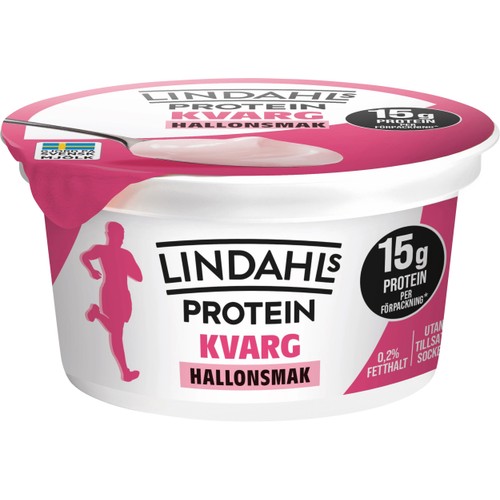 Kvarg Hallonsmak 0,2% 150g Lindahls