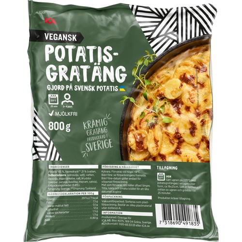 Vegansk potatisgratäng 800g ICA