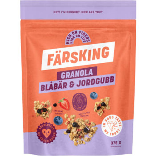 Granola blåbär jordgubb 375g Färsking