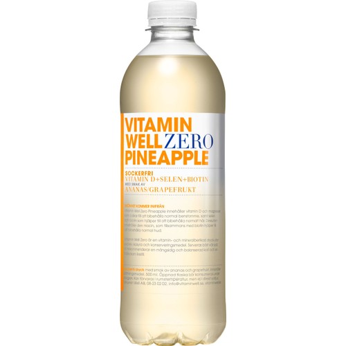 Zero Pineapple 50cl Vitamin Well