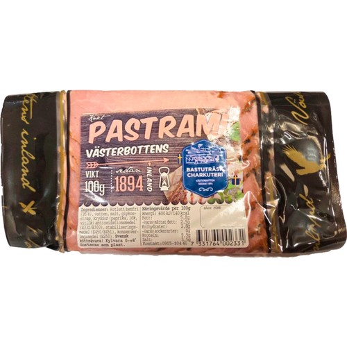 Kokt Pastrami 100g Bastuträsk Charkuteri
