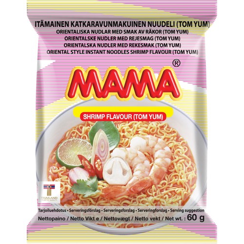 Snabbnudlar Räk Smak 60g  Mama