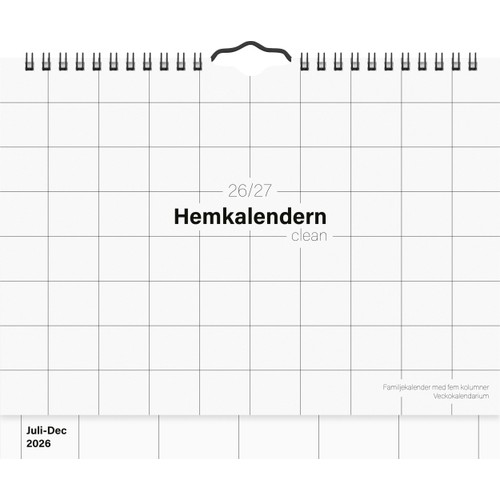 Väggkalender 26/27 Hemk Clean