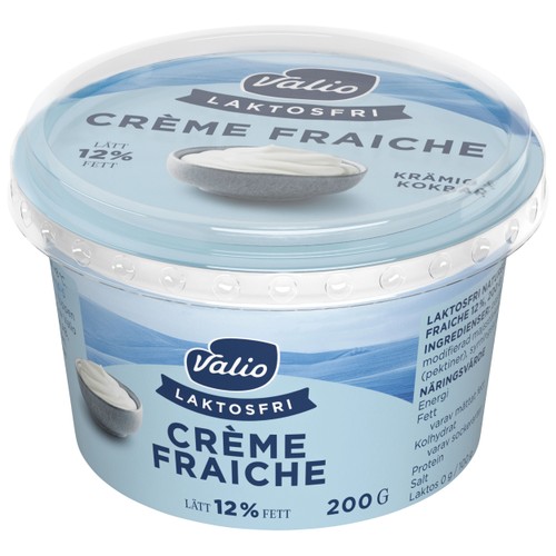 Crème Fraiche Lätt Laktosfri 12% 200ml Valio