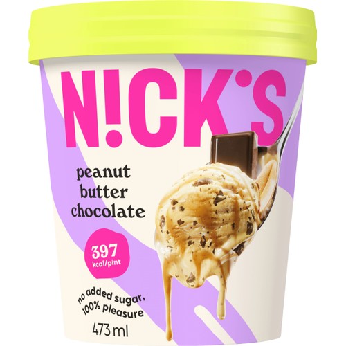 Glass Peanut butter chocolate 473ml Nick´s