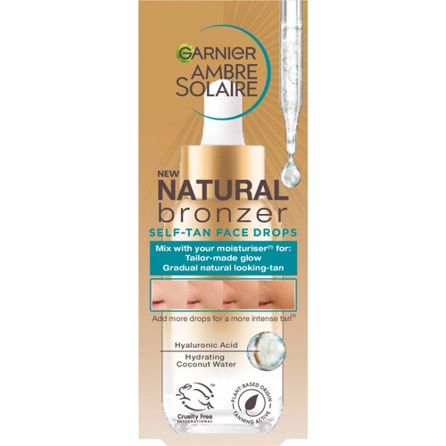 Self Tan Natural Bronzer Face Drops 30ml Ambre Solaire