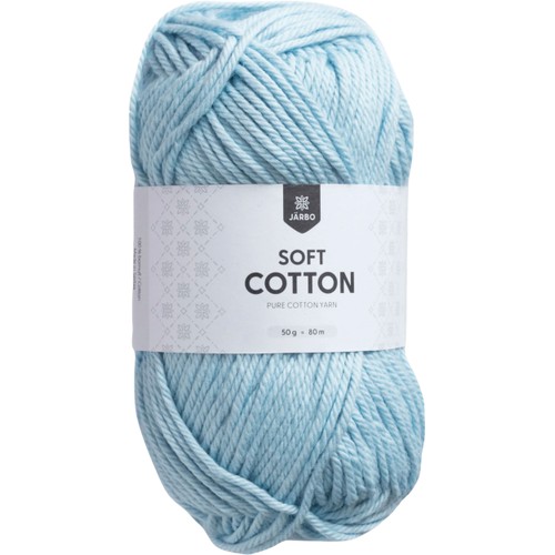 Garn Soft Cotton Ljusblå 50g Järbo