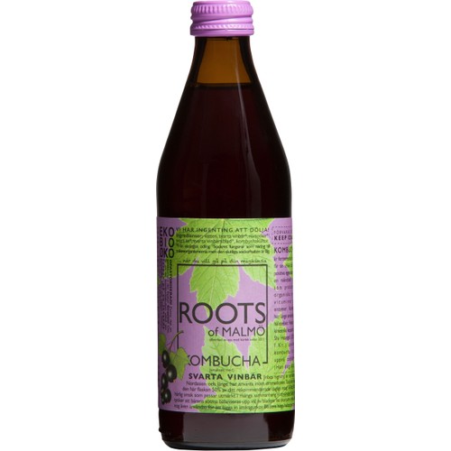 Kombucha Svarta Vinbär 330ml Roots of Malmö