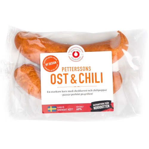Grillkorv Ost & Chili 230g Petterssons Charkuteri