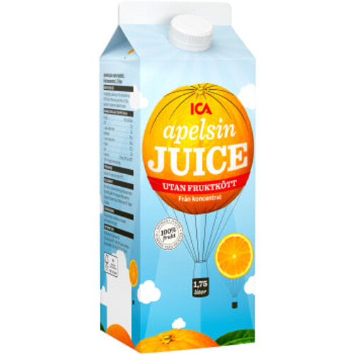 Apelsinjuice utan Frukkött 1,75l ICA