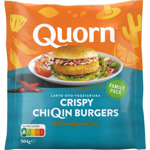 Crispy ChiQin Burgers 504g Quorn
