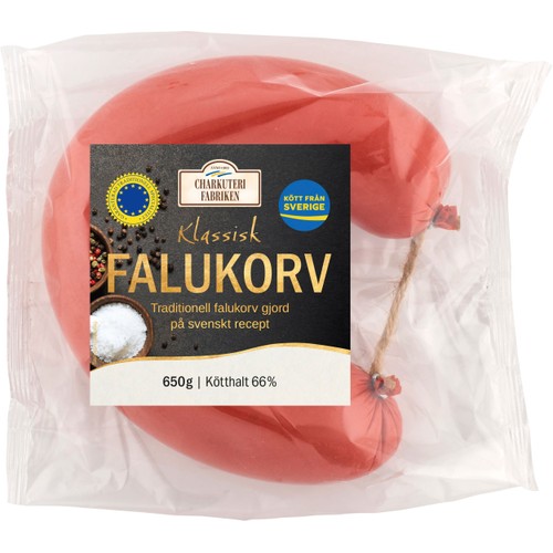 Falukorv klassisk 66% kötthalt 650g Charkuterifabriken