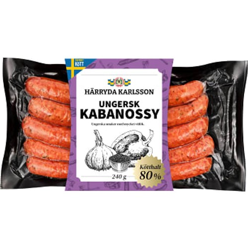 Kryddkorv Ungersk Kabanossy 240g Härryda Karlsson