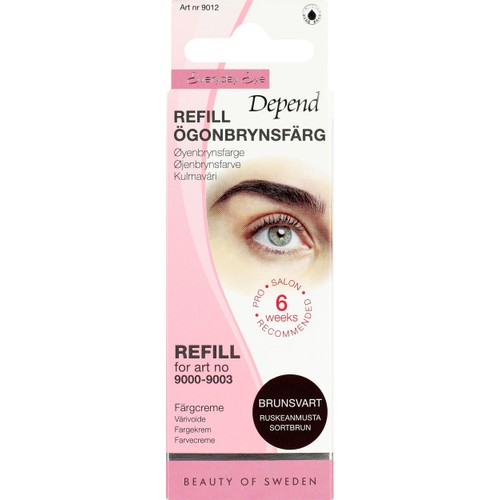 Ögonbrynsfärg Refill Brunsvart 1-p Depend