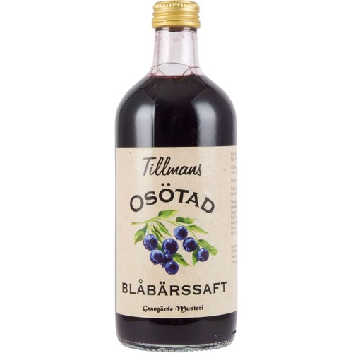Blåbärssaft Osötad 0,5l Tillmans