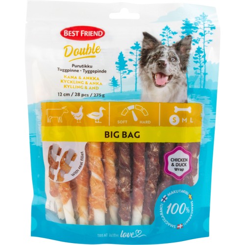 Hundtugg Dubbel pinne kyckl 275g Best friend