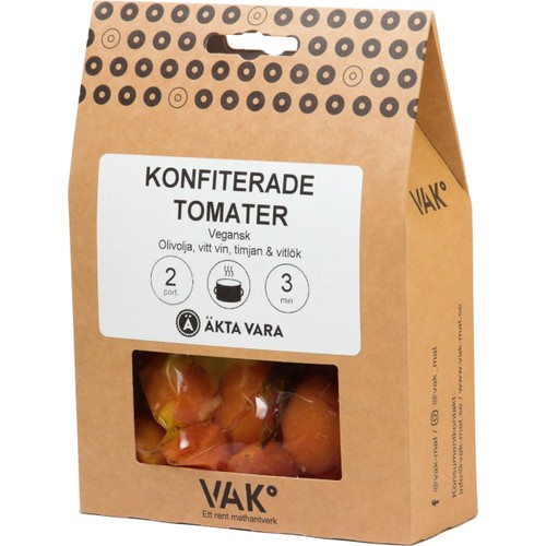 Konfiterade Tomater Vitt Vin, Olivolja 225g VAK