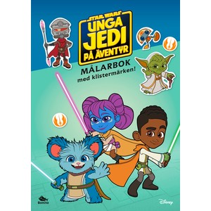 Unga Jedi på äventyr – målarbok med klistermärken
