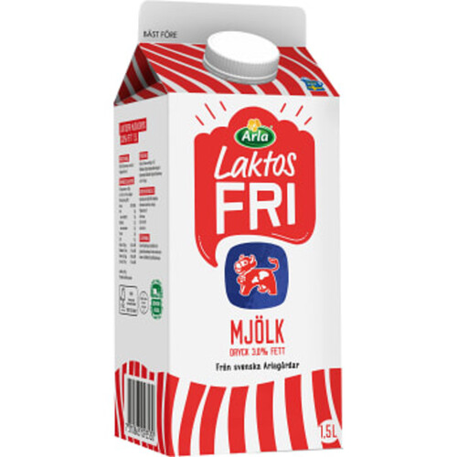 Mjölk Laktosfri 3% 1,5l Arla Ko