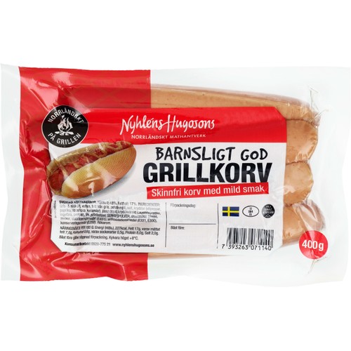 Grillkorv 400g Nyhléns hugosons