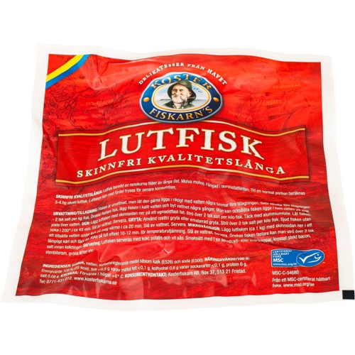Lutfisk Skinnfri Kvalitetslånga ca1kg Kosterfiskarn´s