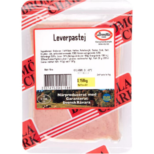 Leverpastej ca 160g Bromölla Chark