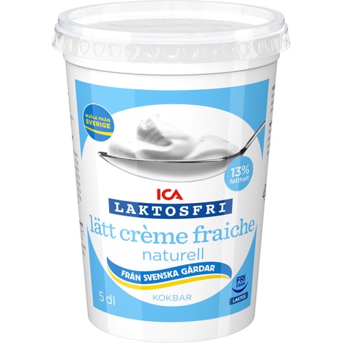 Lätt Crème Fraiche Naturell Laktosfri 13% 5dl ICA