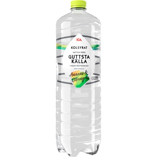 Vatten Kolsyrad Ananas & citron 1,5l ICA